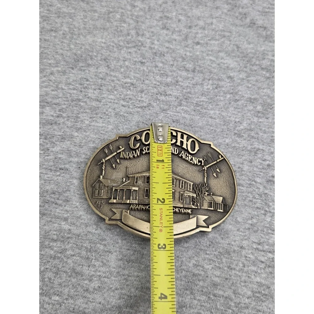 Concho Indian School Limited Edition Solid Brass Belt Buckle